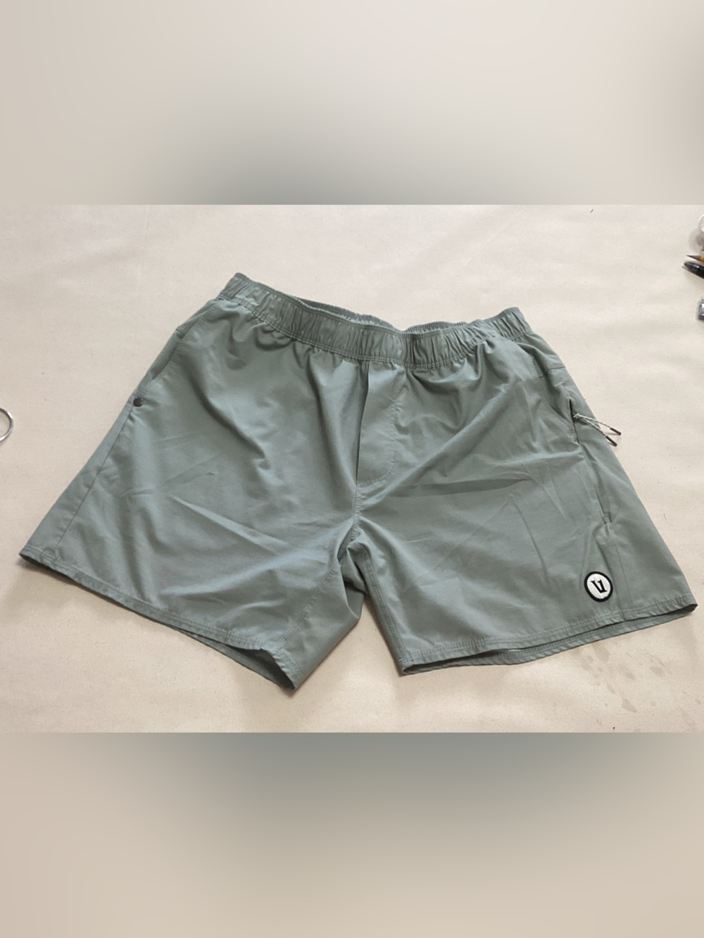 Vuori Men's Sage Green Athletic Shorts